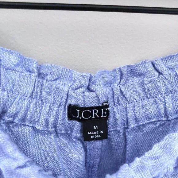 J.Crew Soleil Pant in Linen French Blue - Picture 3 of 7